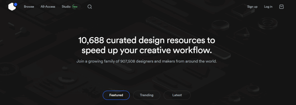 "Sell print and web design templates online."