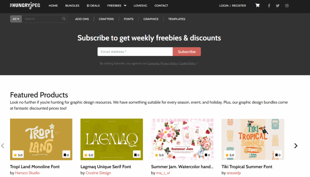 "Sell print and web design templates online"